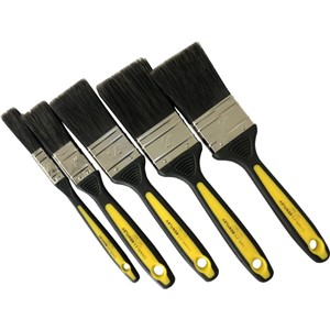 BULLDOZER Soft Grip Paint Brush Set 5 pack