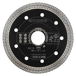 RHODIUS DG15 115X10,0X1,4X22,23mm Diamond Disc