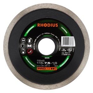 RHODIUS DG45 115x7.5x1.6x22.2mm DIA CUT WHEEL