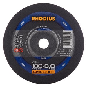 RHODIUS KSM 180x3x22.23mm Metal Cut Flat Disc