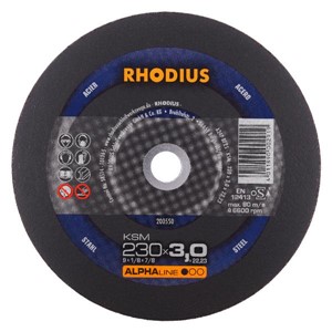 RHODIUS KSM 230x3x22.23mm Metal Cut Flat Disc