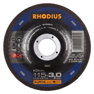 RHODIUS KSMK 115x3x22.23mm Metal Cut D/C Disc