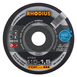 RHODIUS XT24 TOP115x1.5x22.2 Xtra-Thin Flat Disc