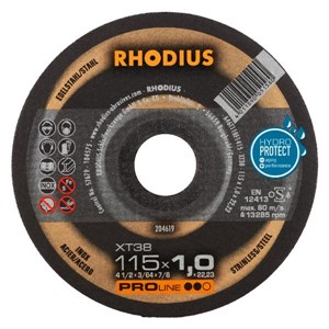 RHODIUS XT38PRO 115x1.0x22.2 Xtra-Thin Flat Disc