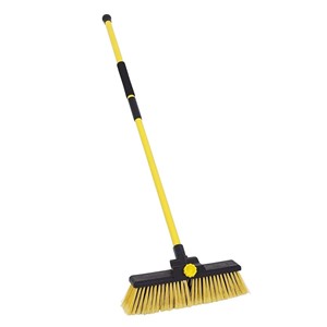 14"Heavy Duty Bulldozer Broom Telescopic Handle