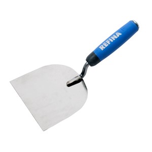 REFINA Spatula Trowel 4x4" SS 100x100mm Blue Soft